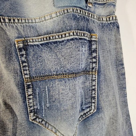 Mens Classic Fashion Wear Clothing Destressed Jeans Size 42 - Picture 10 of 14